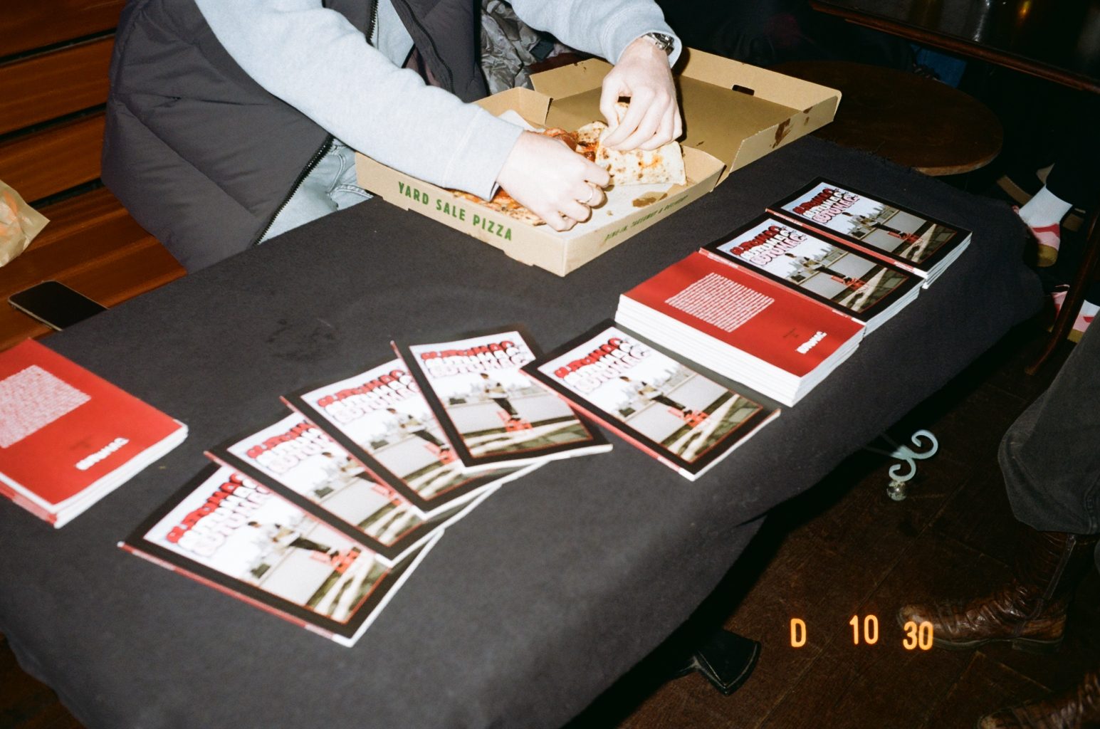 BUTU launch party table display