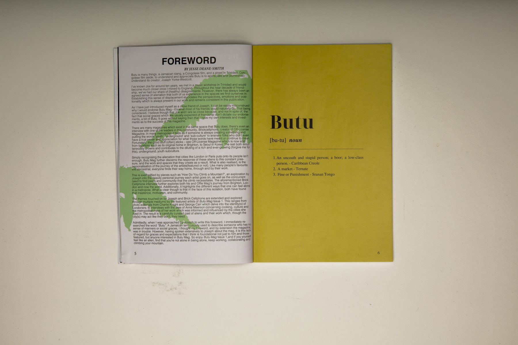 BUTU magazine spread photography