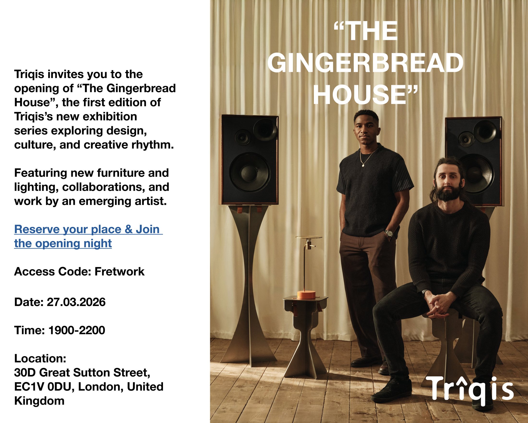 The Gingerbread House digital invite variant