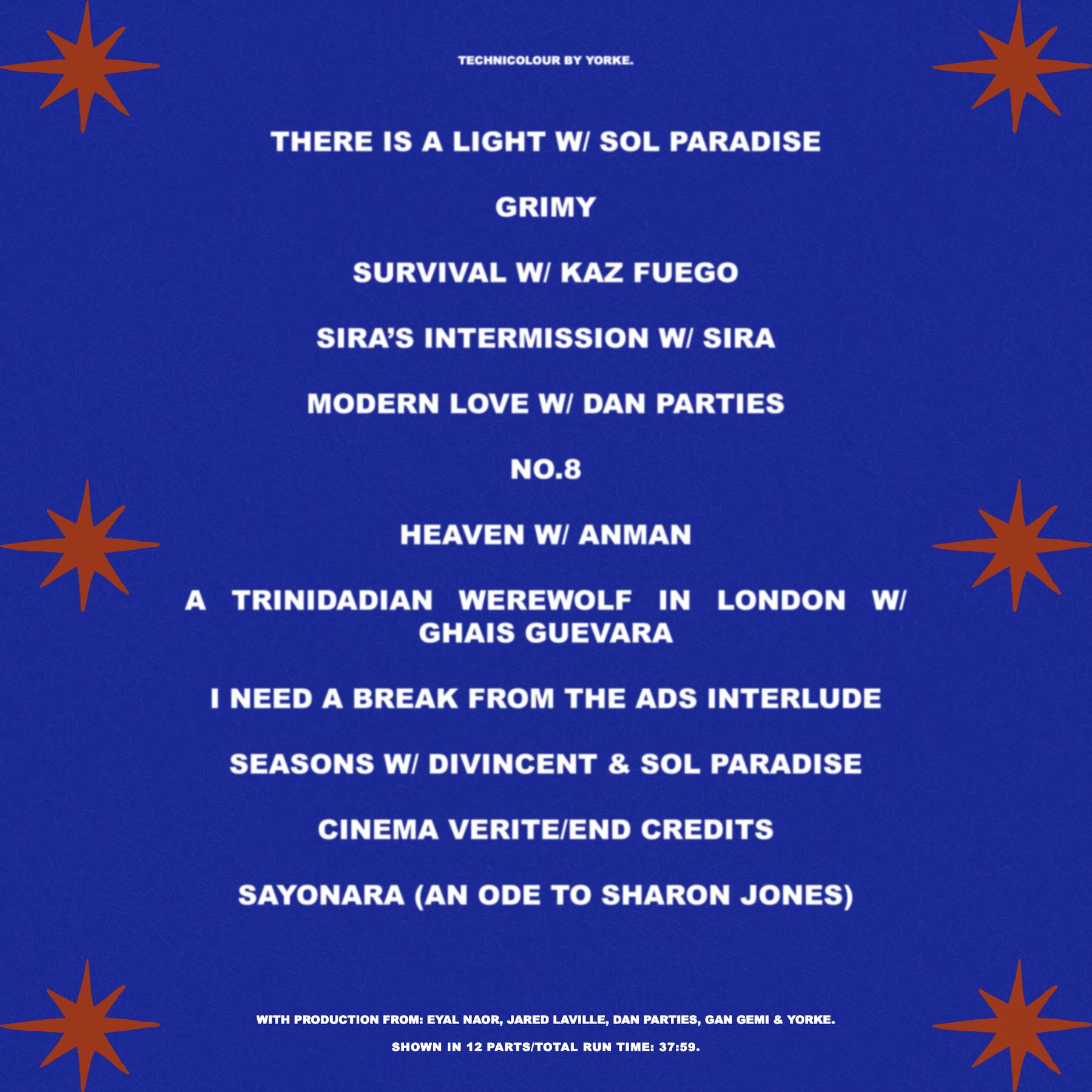 Technicolour back cover design